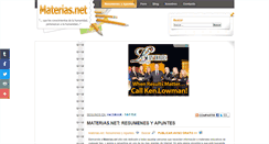 Desktop Screenshot of materias.net